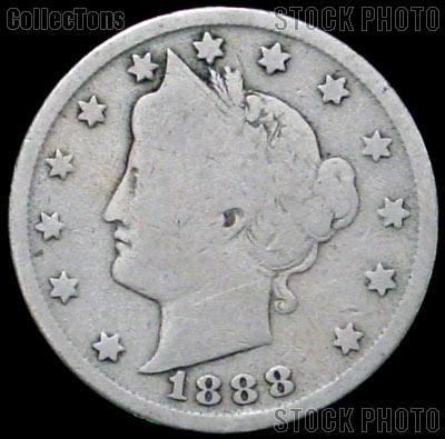 1888 Liberty Head V Nickel G-4 or Better