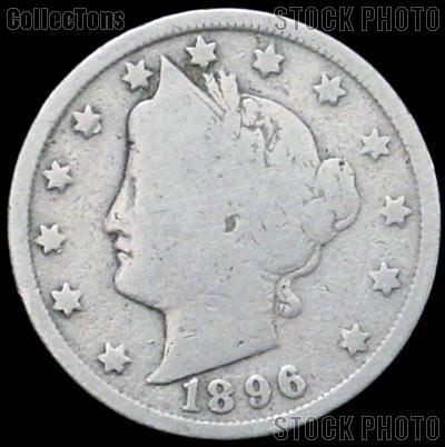 1896 Liberty Head V Nickel G-4 or Better