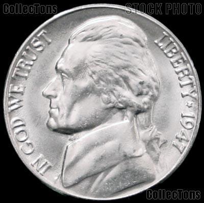 1947 Jefferson Nickel Gem BU (Brilliant Uncirculated)