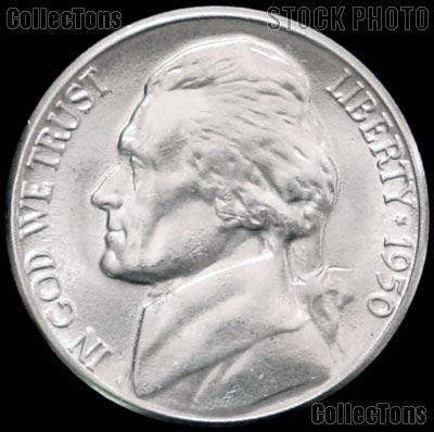 1950 Jefferson Nickel Gem BU (Brilliant Uncirculated)