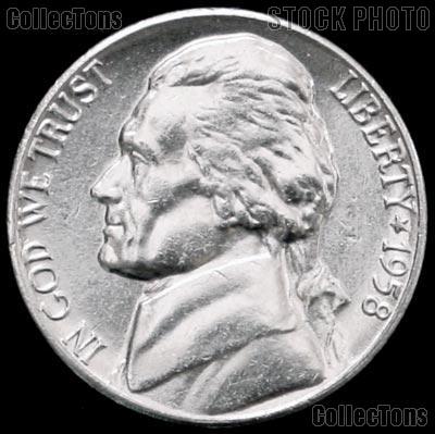 1958 Jefferson Nickel Gem BU (Brilliant Uncirculated)