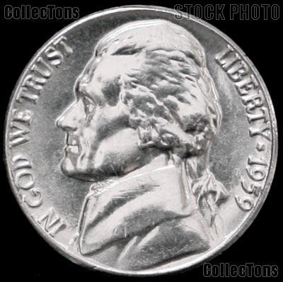 1959 Jefferson Nickel Gem BU (Brilliant Uncirculated)