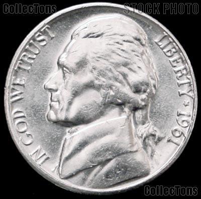 1961 Jefferson Nickel Gem BU (Brilliant Uncirculated)