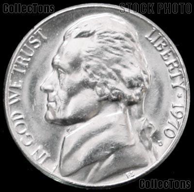 1970-D Jefferson Nickel Gem BU (Brilliant Uncirculated)