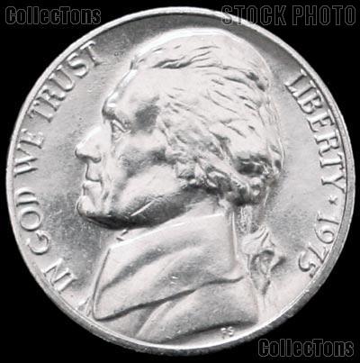 1975 Jefferson Nickel Gem BU (Brilliant Uncirculated)