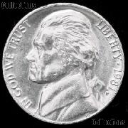 1981-P Jefferson Nickel Gem BU (Brilliant Uncirculated)