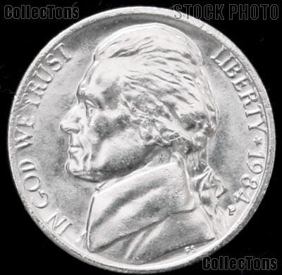 1984-P Jefferson Nickel Gem BU (Brilliant Uncirculated)