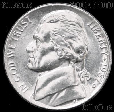 1987-D Jefferson Nickel Gem BU (Brilliant Uncirculated)