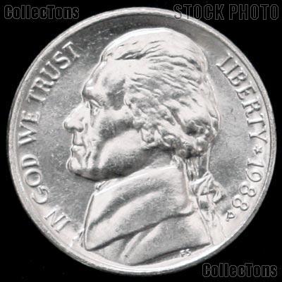 1988-P Jefferson Nickel Gem BU (Brilliant Uncirculated)
