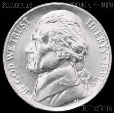 1991-D Jefferson Nickel Gem BU (Brilliant Uncirculated)