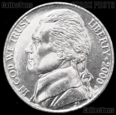2000-P Jefferson Nickel Gem BU (Brilliant Uncirculated)