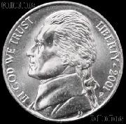 2001-P Jefferson Nickel Gem BU (Brilliant Uncirculated)