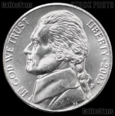 2003-P Jefferson Nickel Gem BU (Brilliant Uncirculated)