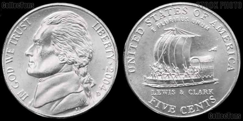 2004-D Jefferson Nickel GEM BU Keelboat Design from Westward Journey Series