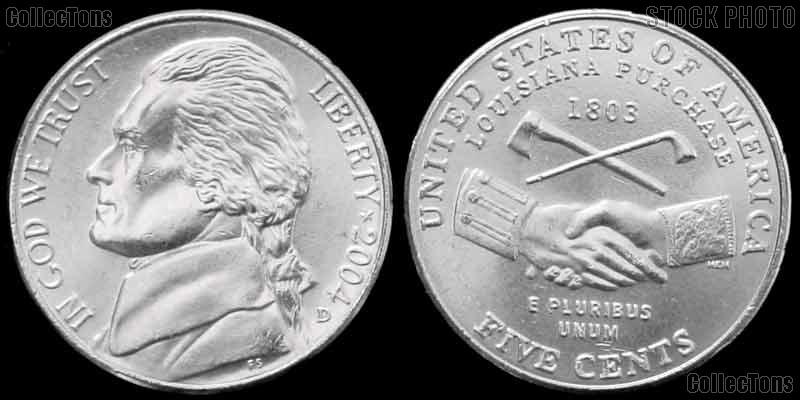 2004-D Jefferson Nickel GEM BU Peace Medal Design from Westward Journey Series