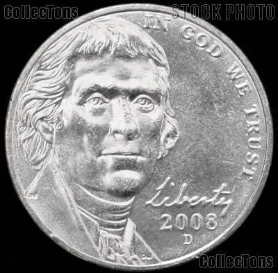 2008-D Jefferson Nickel Gem BU (Brilliant Uncirculated)