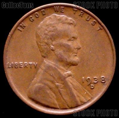 1938-D Wheat Penny Lincoln Wheat Cent Circulated G-4 or Better