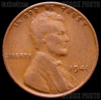 1941 Wheat Penny Lincoln Wheat Cent Circulated G-4 or Better