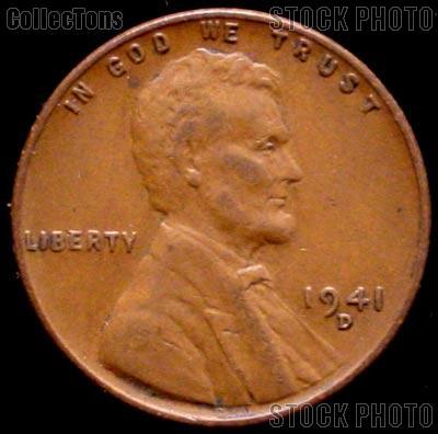 1941-D Wheat Penny Lincoln Wheat Cent Circulated G-4 or Better