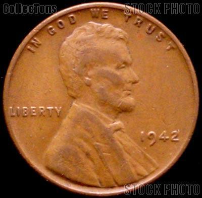 1942 Wheat Penny Lincoln Wheat Cent Circulated G-4 or Better