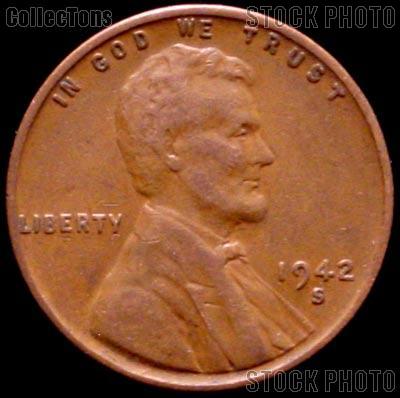 1942-S Wheat Penny Lincoln Wheat Cent Circulated G-4 or Better