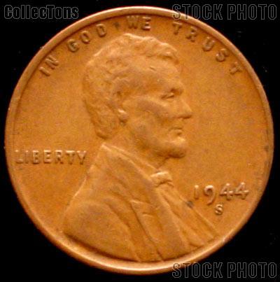 1944-S Wheat Penny Lincoln Wheat Cent Circulated G-4 or Better