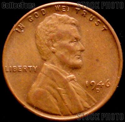 1946-D Wheat Penny Lincoln Wheat Cent Circulated G-4 or Better