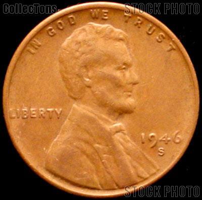 1946-S Wheat Penny Lincoln Wheat Cent Circulated G-4 or Better