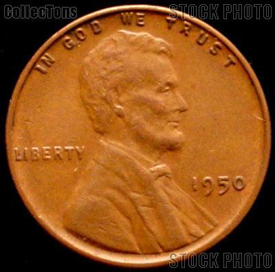 1950 Wheat Penny Lincoln Wheat Cent Circulated G-4 or Better