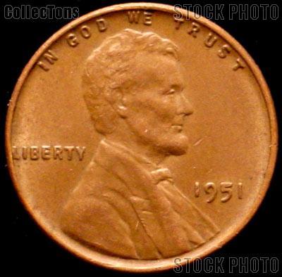 1951 Wheat Penny Lincoln Wheat Cent Circulated G-4 or Better