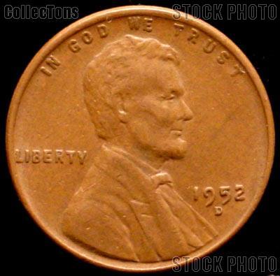 1952-D Wheat Penny Lincoln Wheat Cent Circulated G-4 or Better