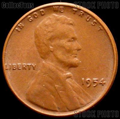 1954 Wheat Penny Lincoln Wheat Cent Circulated G-4 or Better