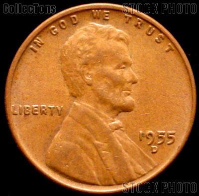 1955-D Wheat Penny Lincoln Wheat Cent Circulated G-4 or Better