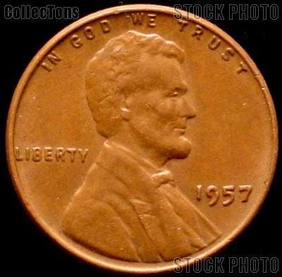 1957 Wheat Penny Lincoln Wheat Cent Circulated G-4 or Better
