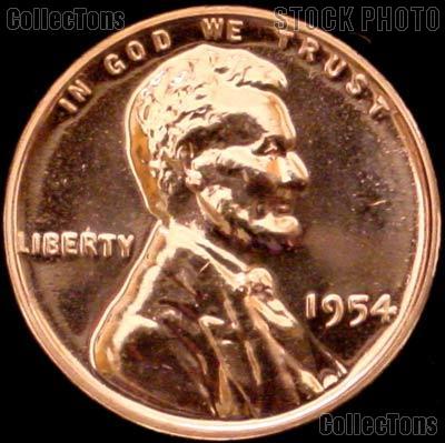 1954 Wheat Penny Lincoln Wheat Cent Gem PROOF RED