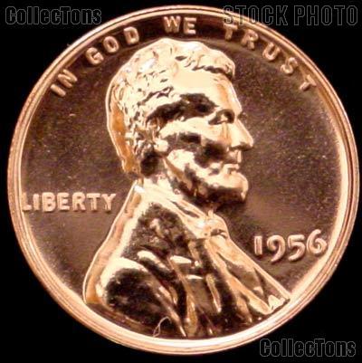 1956 Wheat Penny Lincoln Wheat Cent Gem PROOF RED