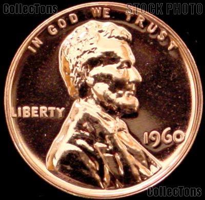 1960 Large Date Lincoln Memorial Penny Lincoln Cent Gem PROOF RED Penny