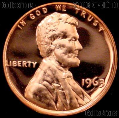 1963 Lincoln Memorial Penny Lincoln Cent Gem PROOF RED Penny