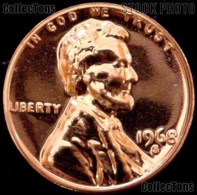 1968-S Lincoln Memorial Penny Lincoln Cent Gem PROOF RED Penny