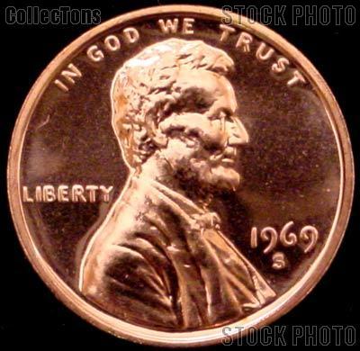 1969-S Lincoln Memorial Penny Lincoln Cent Gem PROOF RED Penny