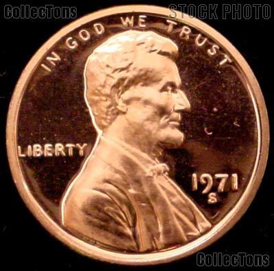1971-S Lincoln Memorial Penny Lincoln Cent Gem PROOF RED Penny