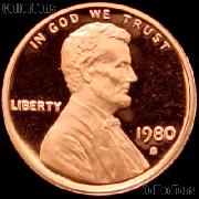1980-S Lincoln Memorial Penny Lincoln Cent Gem PROOF RED Penny