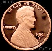 1981-S Lincoln Memorial Penny Lincoln Cent Gem PROOF RED Penny