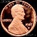 1987-S Lincoln Memorial Penny Lincoln Cent Gem PROOF RED Penny