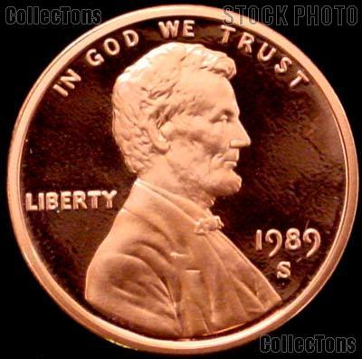 1989-S Lincoln Memorial Cent Proof Red Penny 