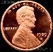 1989-S Lincoln Memorial Penny Lincoln Cent Gem PROOF RED Penny