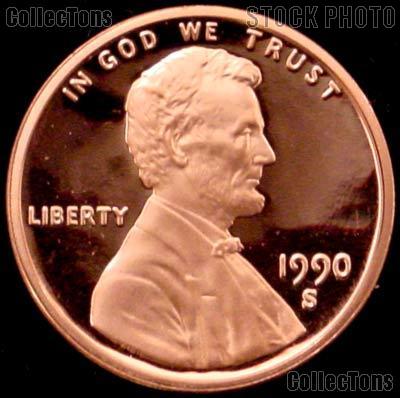 1990-S Lincoln Memorial Penny Lincoln Cent Gem PROOF RED Penny