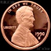 1990-S Lincoln Memorial Penny Lincoln Cent Gem PROOF RED Penny