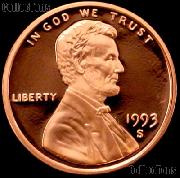 1993-S Lincoln Memorial Penny Lincoln Cent Gem PROOF RED Penny