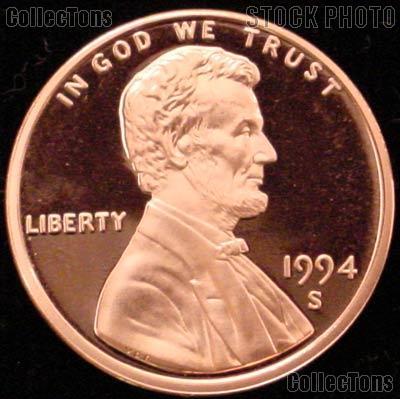 1994-S Lincoln Memorial Penny Lincoln Cent Gem PROOF RED Penny